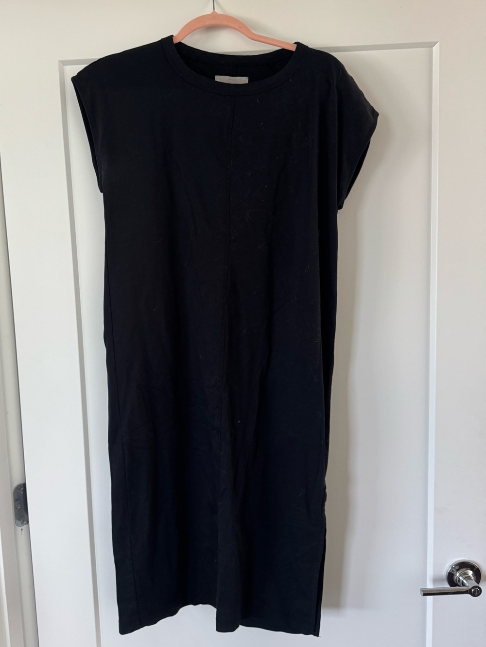 Everlane Black Midi T-Shirt Dress